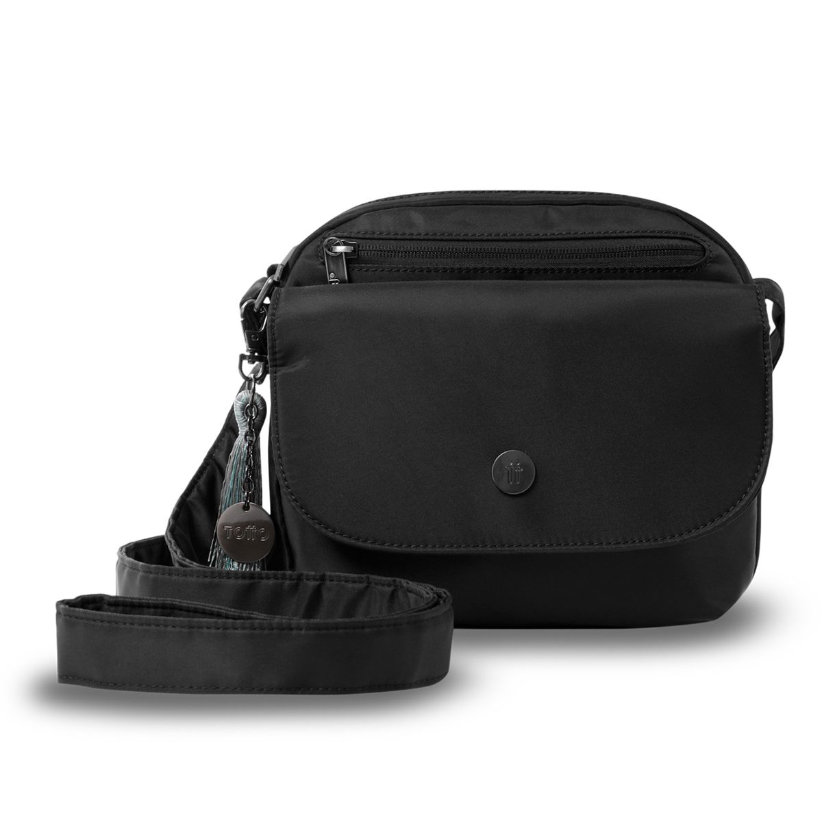 TOTTO - Bolso para Mujer Corneana tipo Crossbody Pequeño Negro