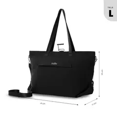 TOTTO - Tote Bag para Mujer Madrid Porta PC 15 Grande Negro