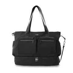 TOTTO - Bolso para Mujer Maxi Tote Grande Porta PC 16 Negro