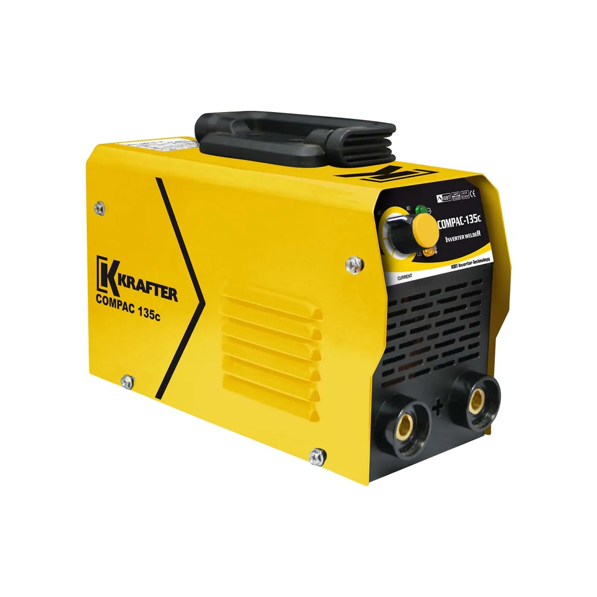 KRAFTER - Soldadora Eléctrica KRAFTER COMPAC 135C 130A 220V Uso Profesional Liviano