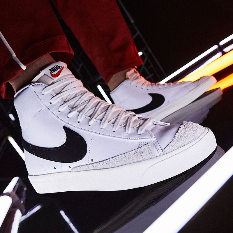 NIKE - Blazer Mid 77 Vintage Zapatilla Urbana Hombre Cuero Blanco Nike