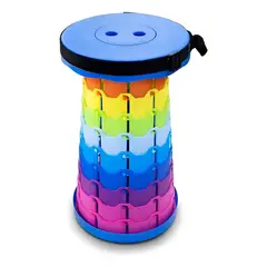 GENERICO - Taburete Plegable Portátil De Plástico Retráctil Silla