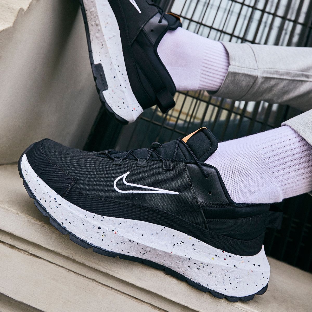 NIKE - Crater Remixa Zapatilla Urbana Hombre Negro Nike