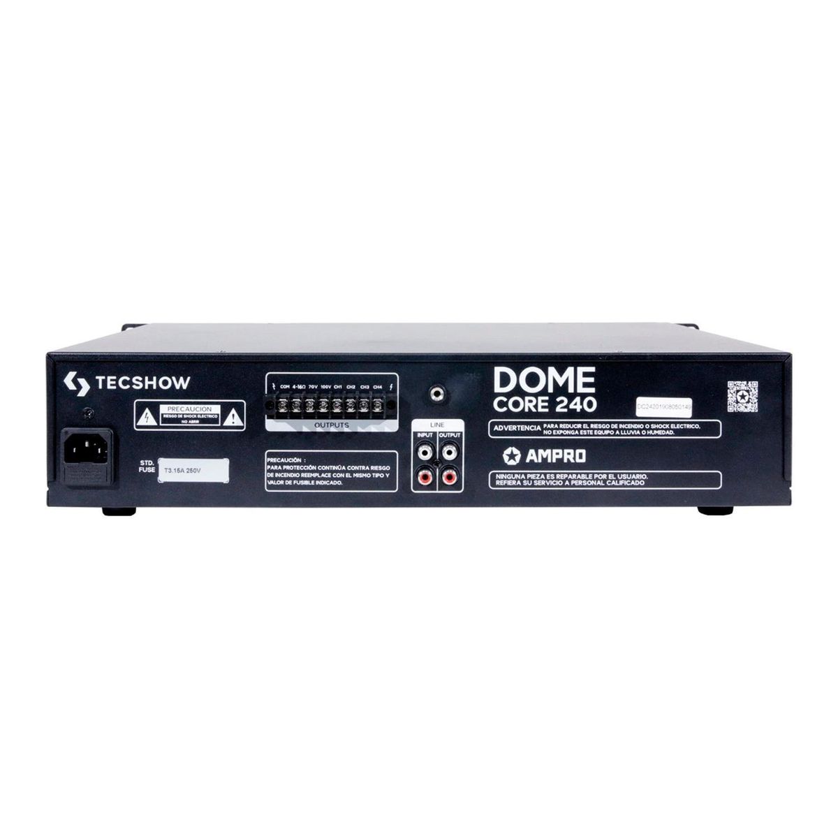 TECSHOW - TecShow DOME CORE 240 Amplificador de Linea