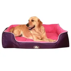 MASCAN - Cama para Mascotas Acolchada Rectangular Antideslizante Suave y Lavable TS