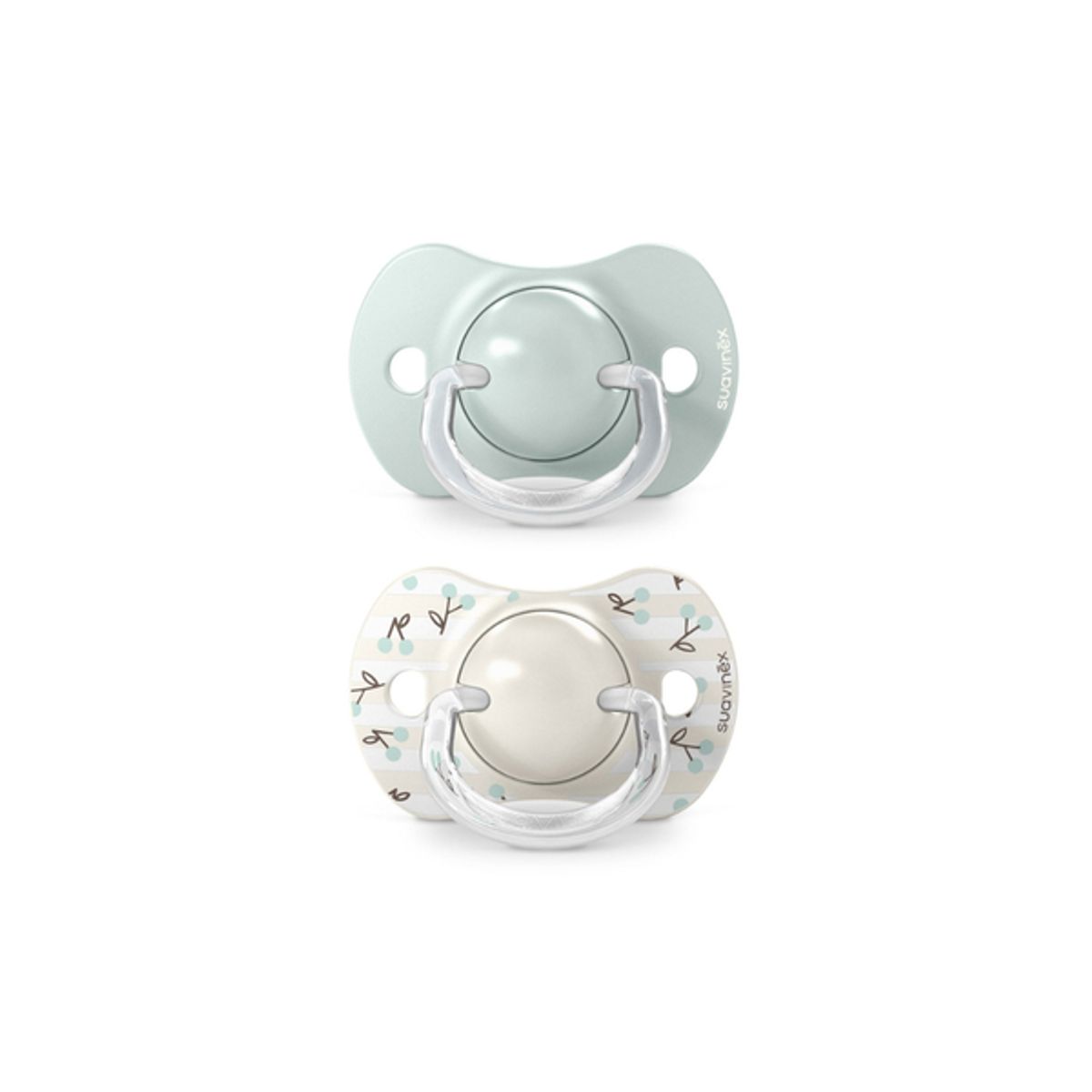 SUAVINEX - Pack de 2 Chupetes Fisiológicos SX Pro Birdies - 0-6 meses - Verde - Suavinex