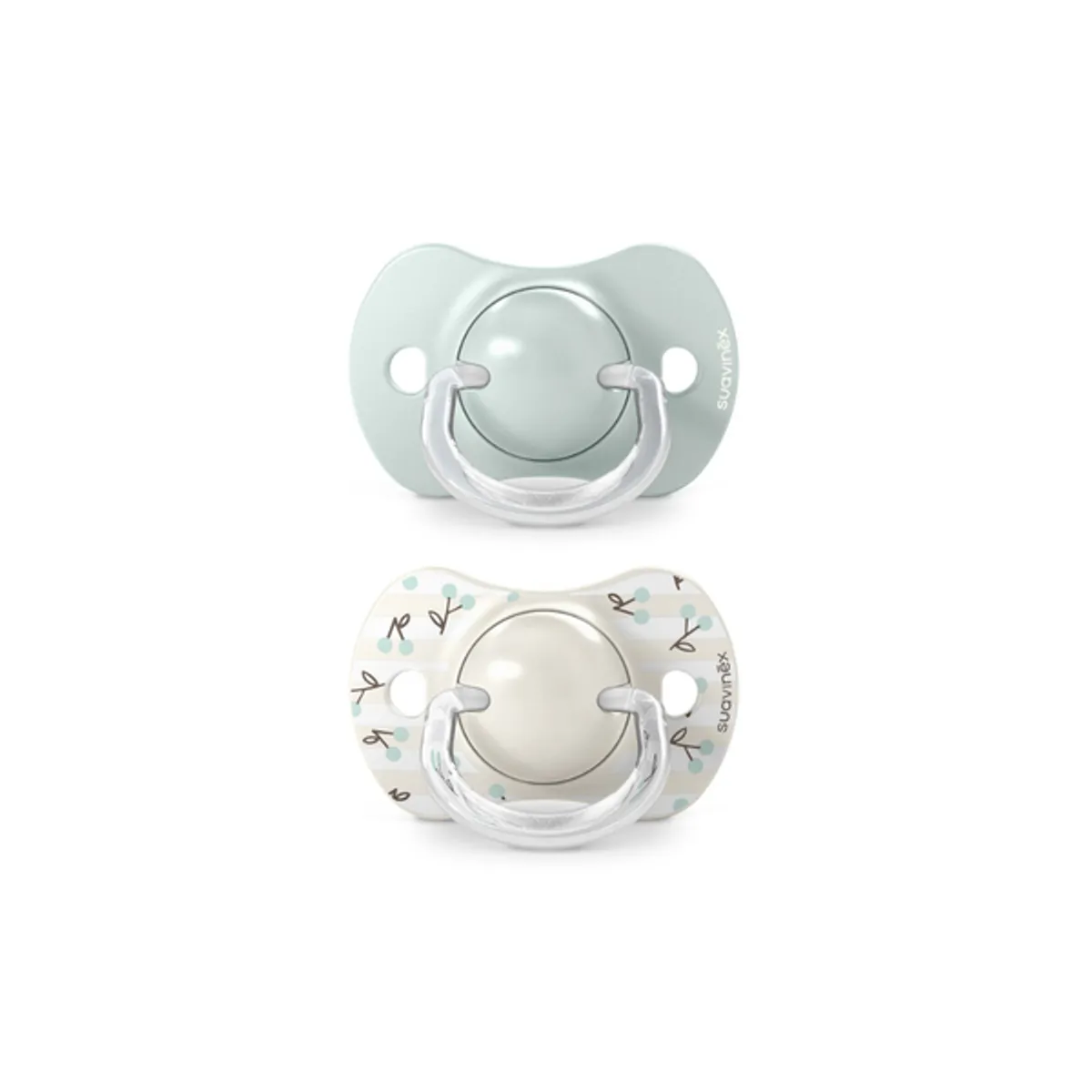 SUAVINEX - Pack de 2 Chupetes Fisiológicos SX Pro Birdies - 0-6 meses - Verde - Suavinex