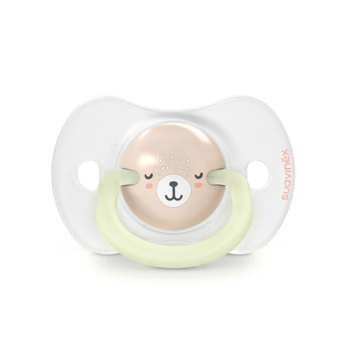 SUAVINEX - Pack de 2 Chupetes Fisiológicos Nocturnos Wild - 0-6 meses -Rosa - Suavinex
