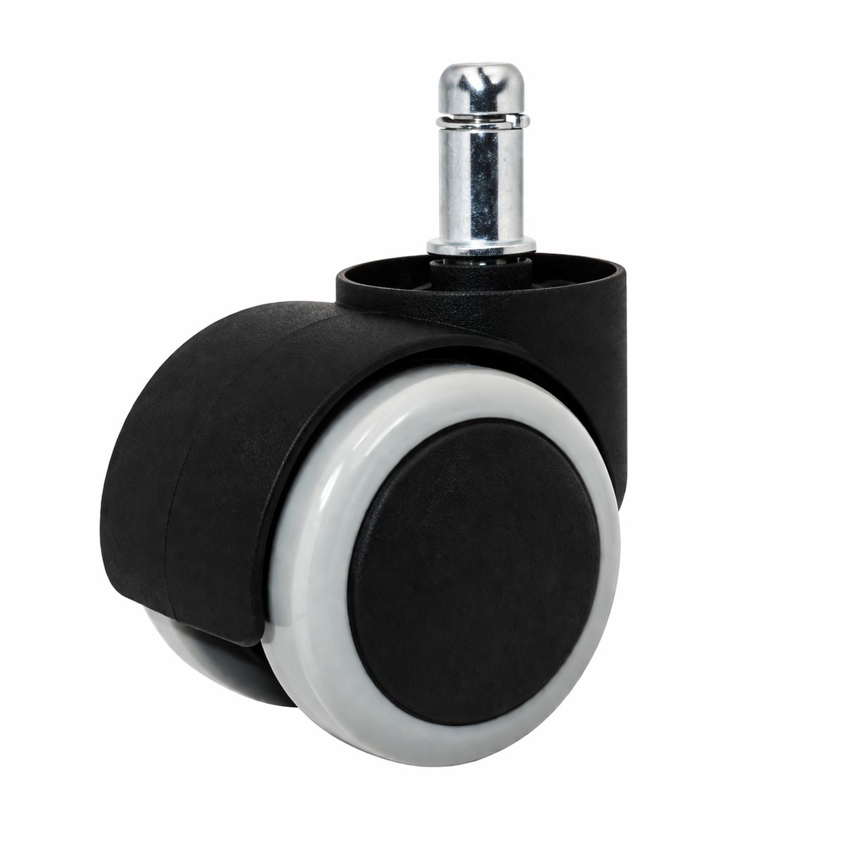 GEVEMAC - Pack 5 Ruedas 50 mm con Pin Negro/Gris GEVEMAC