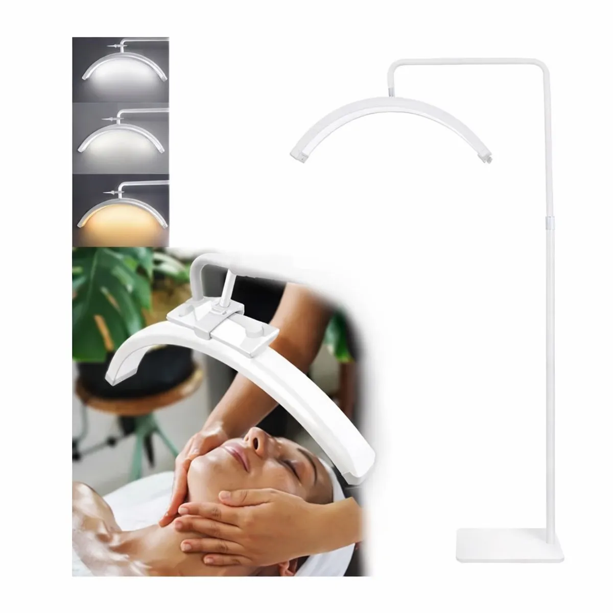 GENERICO - Lampara Led Media Luna Estética Pestañas Cejas Hogar