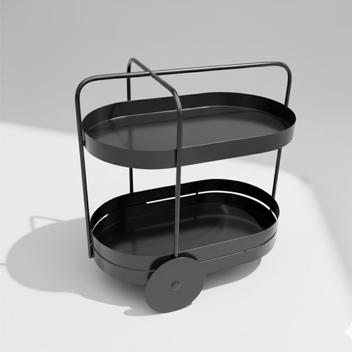 LIVING MARKET - Carro Bar Organizador Metálico Vinstra 77x47x70 Hecho a mano
