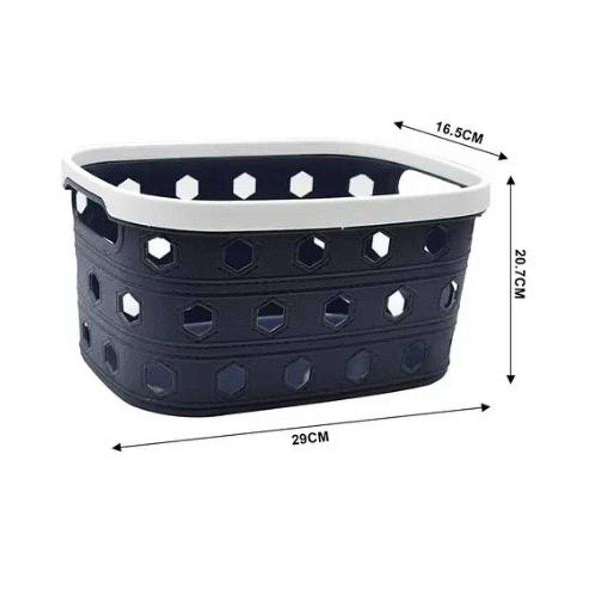 GENERICO - CESTA ORGANIZADORA DE PLASTICO MULTIUSOS 29CM
