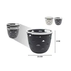GENERICO - CANASTA ORGANIZADORA DE PLASTICO MULTIUSOS 25CM