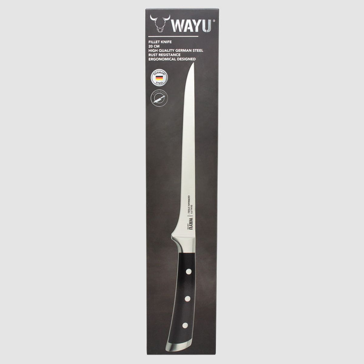 WAYU - CUCHILLO FILETEADOR 20CM