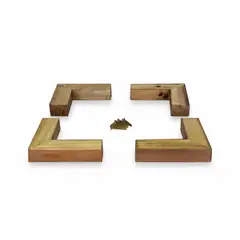 DRIFT - Kit 4 Unidades Pata Para Sillón o base europea Tipo L 4,5 Cm Altura