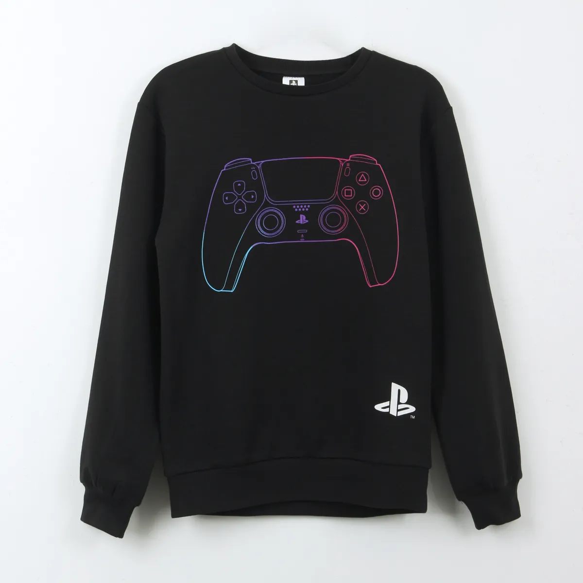 PLAYSTATION - Polerón Cerrado Niño DualShock Negro PlayStation