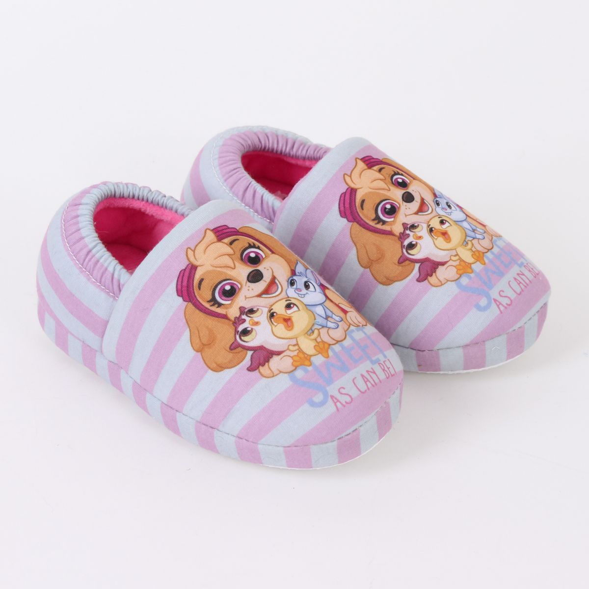 PAW PATROL - Pantufla Niña Rayas Skye & Friends Rosado Paw Patrol