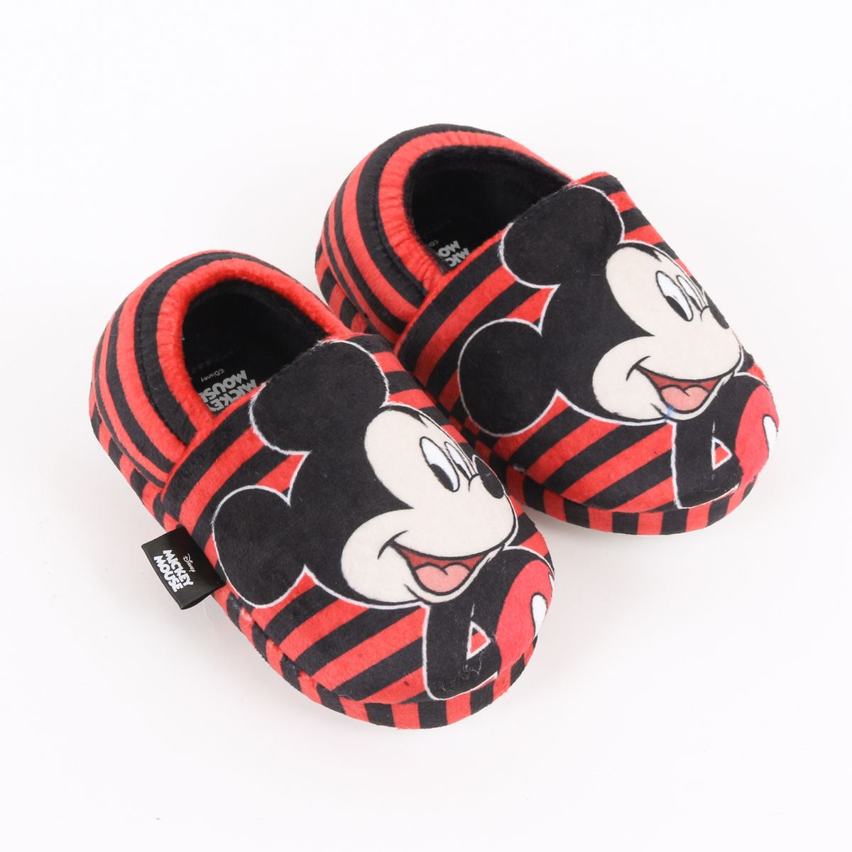 DISNEY - Pantufla Niño Rayas Mickey Mouse Rojo Disney