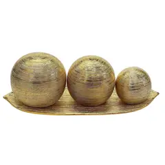 GENERICO - Adorno Decorativo Esferas Plato Elegante 36cm