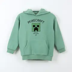 MINECRAFT - Polerón Niño Hoodie Crafting Since Alpha Verde