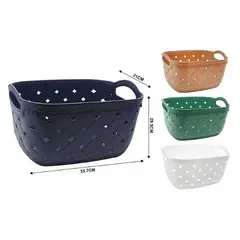 GENERICO - CESTA ORGANIZADORA DE PLASTICO MULTIUSOS 35.7CM