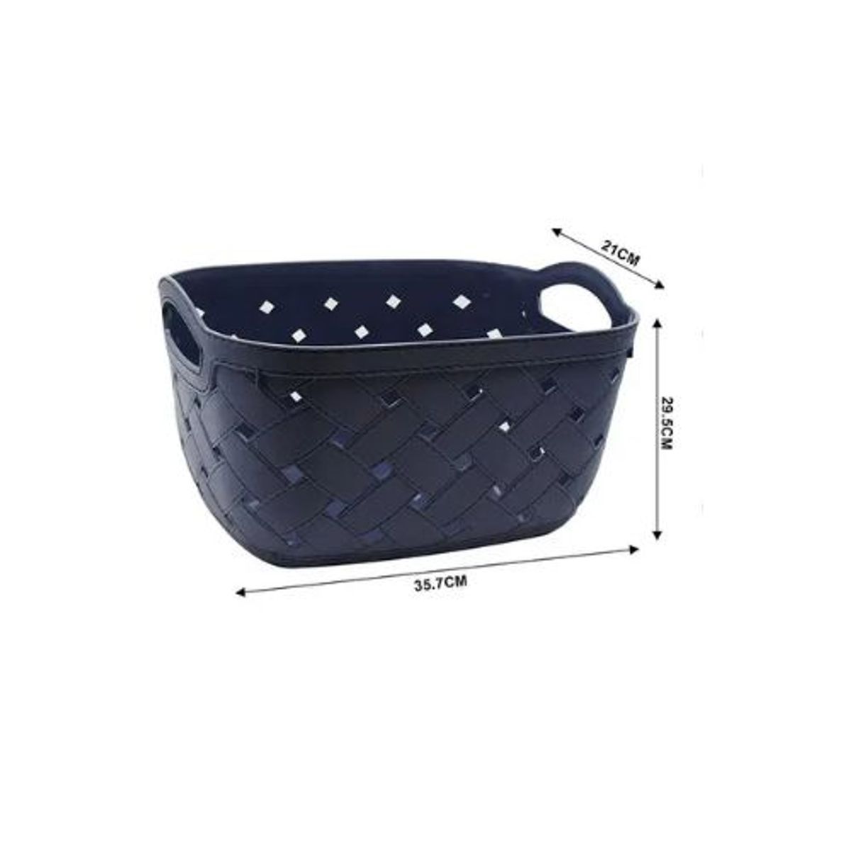 GENERICO - CESTA ORGANIZADORA DE PLASTICO MULTIUSOS 35.7CM