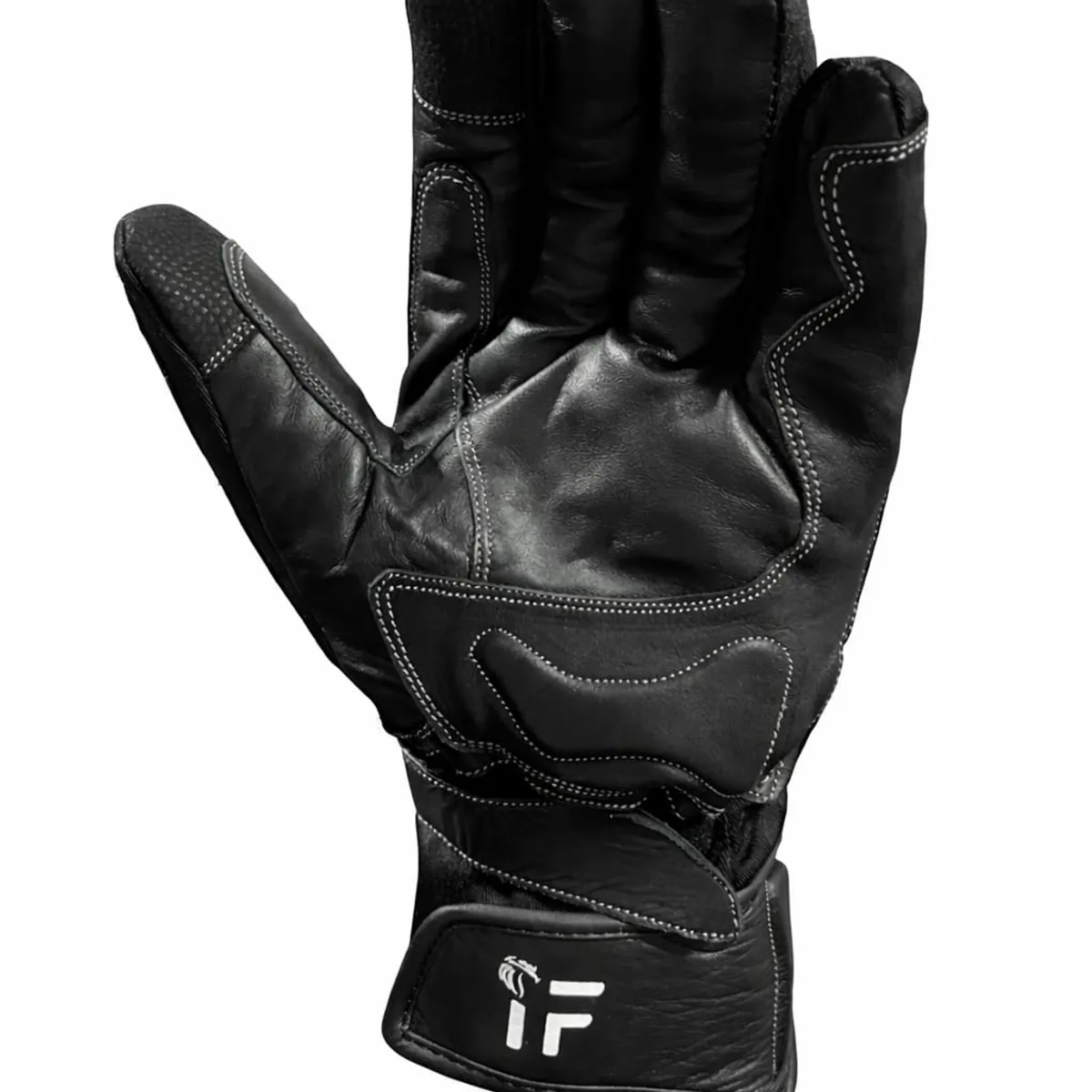 GENERICO - Guantes para Moto Largos Cuero S