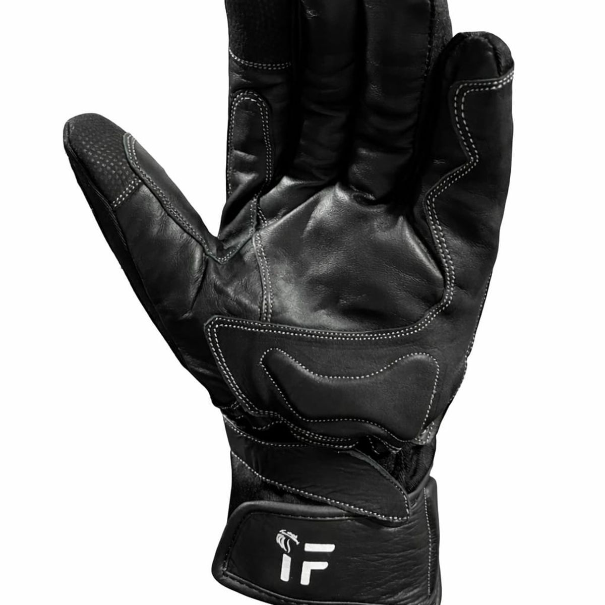 GENERICO - Guantes para Moto Largos Cuero L
