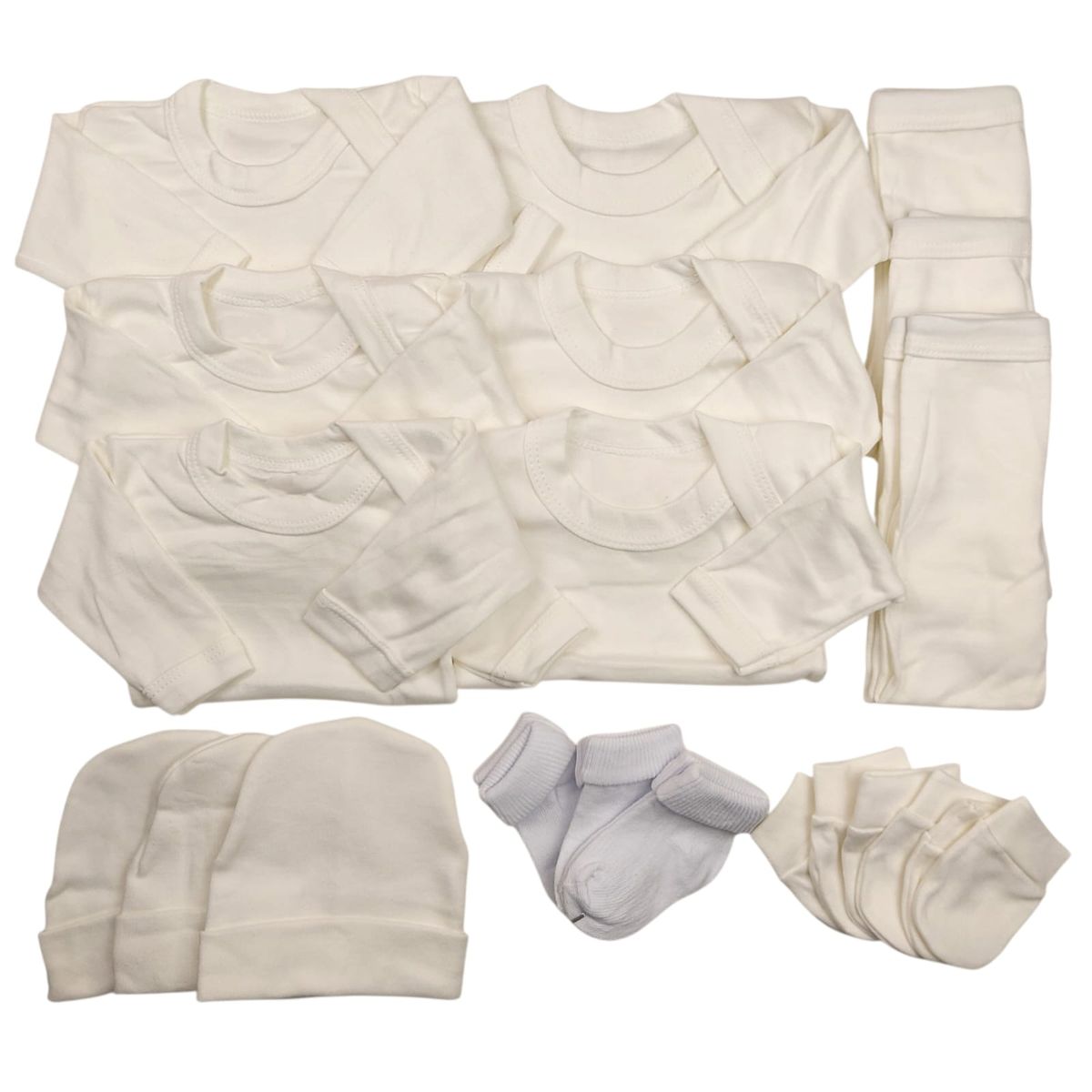 GENERICO - Pack 18 Piezas 0/3 Meses Crema