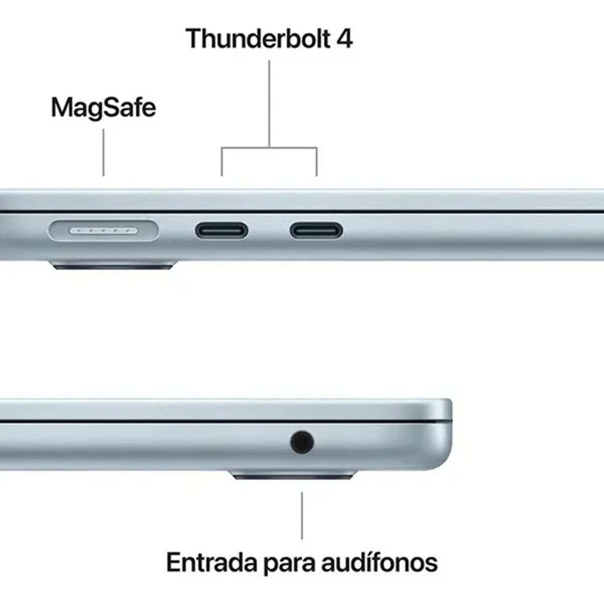 APPLE - MacBook Air 13.6” M5 (10c CPU 8c GPU), 16GB RAM, 512GB SSD, 2026 - Sky Blue