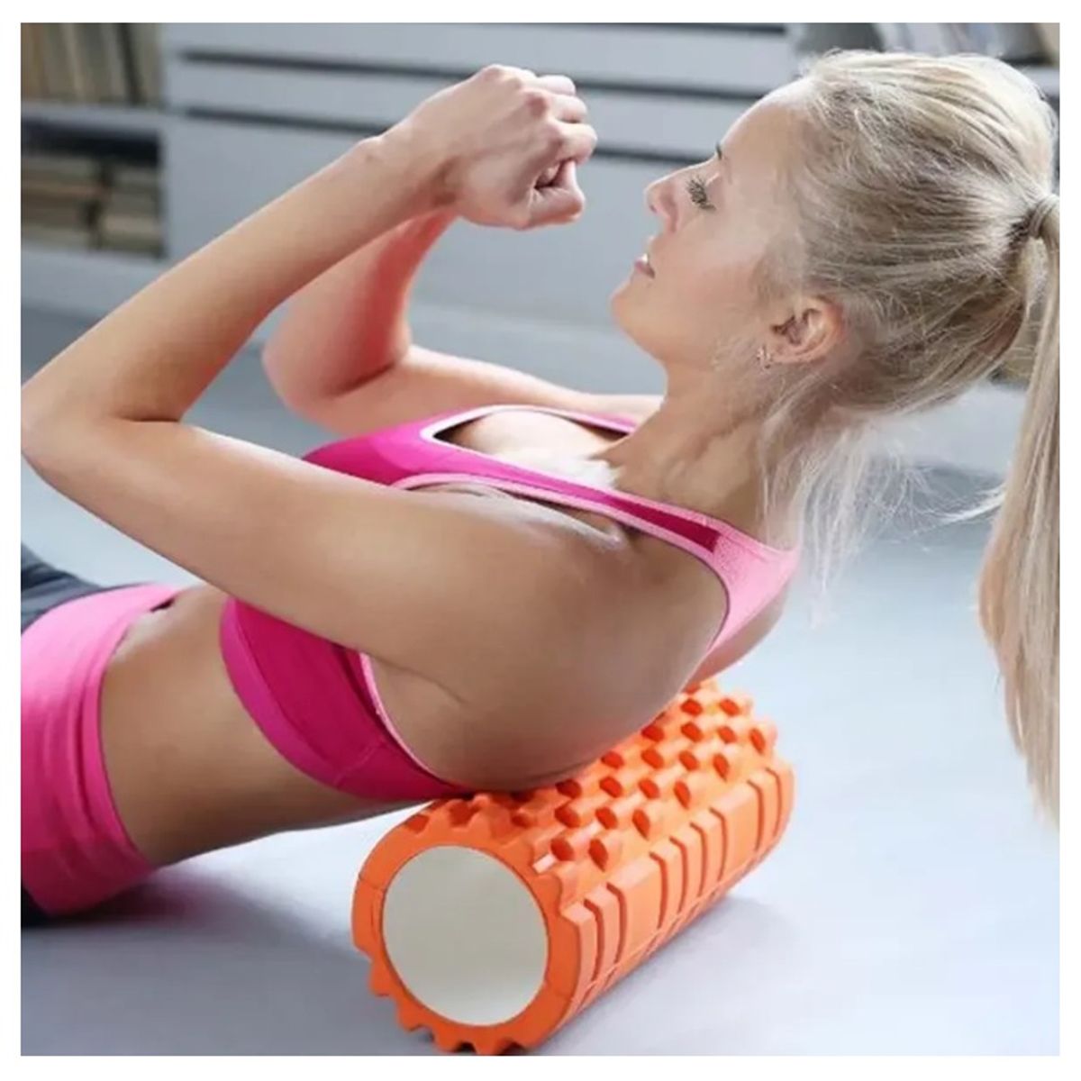 MOVI - Rodillo para Yoga y Masaje Muscular  Foam Roller