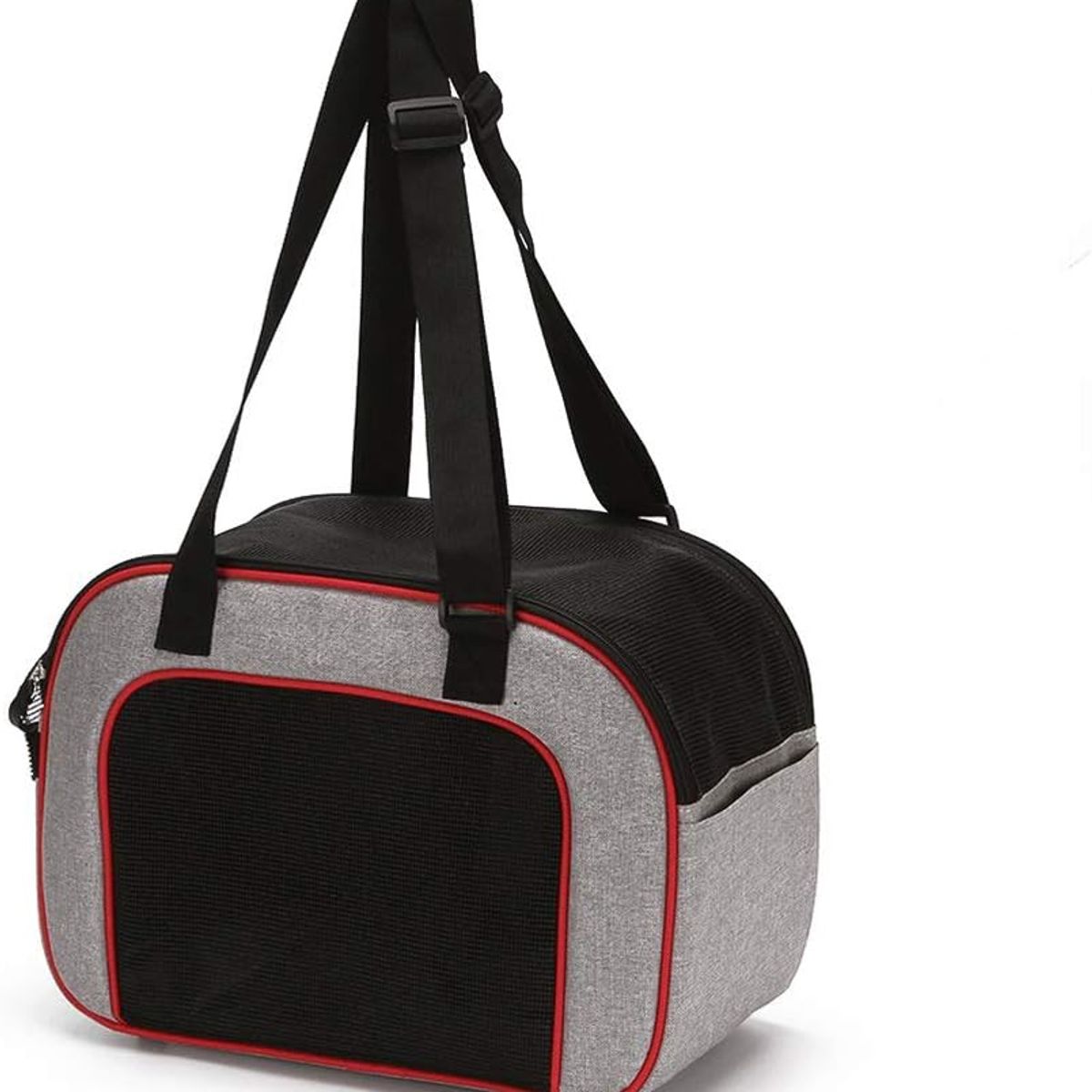 GENERICO - Bolso Transportadora para Perro y Gato Portátil Plegable GrisNegro