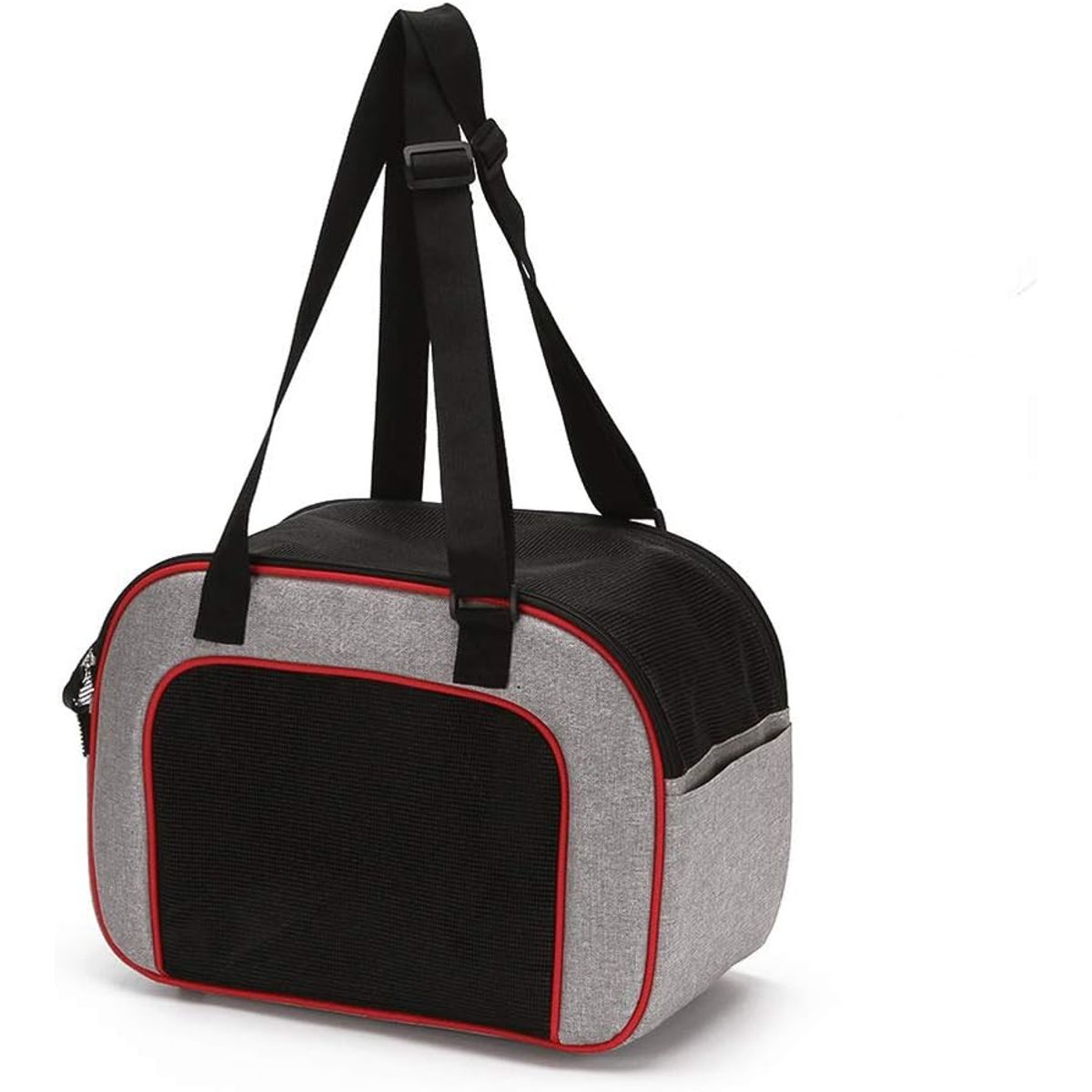 GENERICO - Bolso Transportadora para Perro y Gato Portátil Plegable GrisNegro