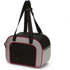 GENERICO - Bolso Transportadora para Perro y Gato Portátil Plegable GrisNegro