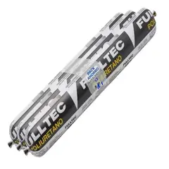 FULLTEC - Pack 3 Sellador Poliuretano Gris 600ml Pu40 Sello
