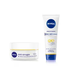 NIVEA - Pack Q10 Crema Facial Antiarrugas Revital +Manos