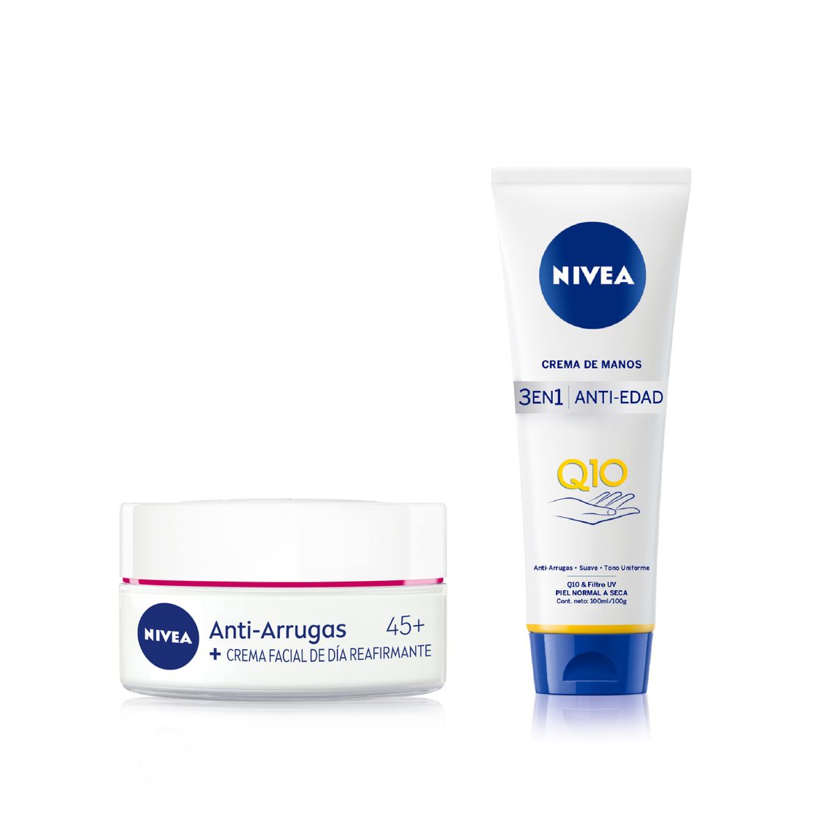 NIVEA - Pack Nivea Q10 Crema Facial  Antiarrugas Reafirmante + Manos
