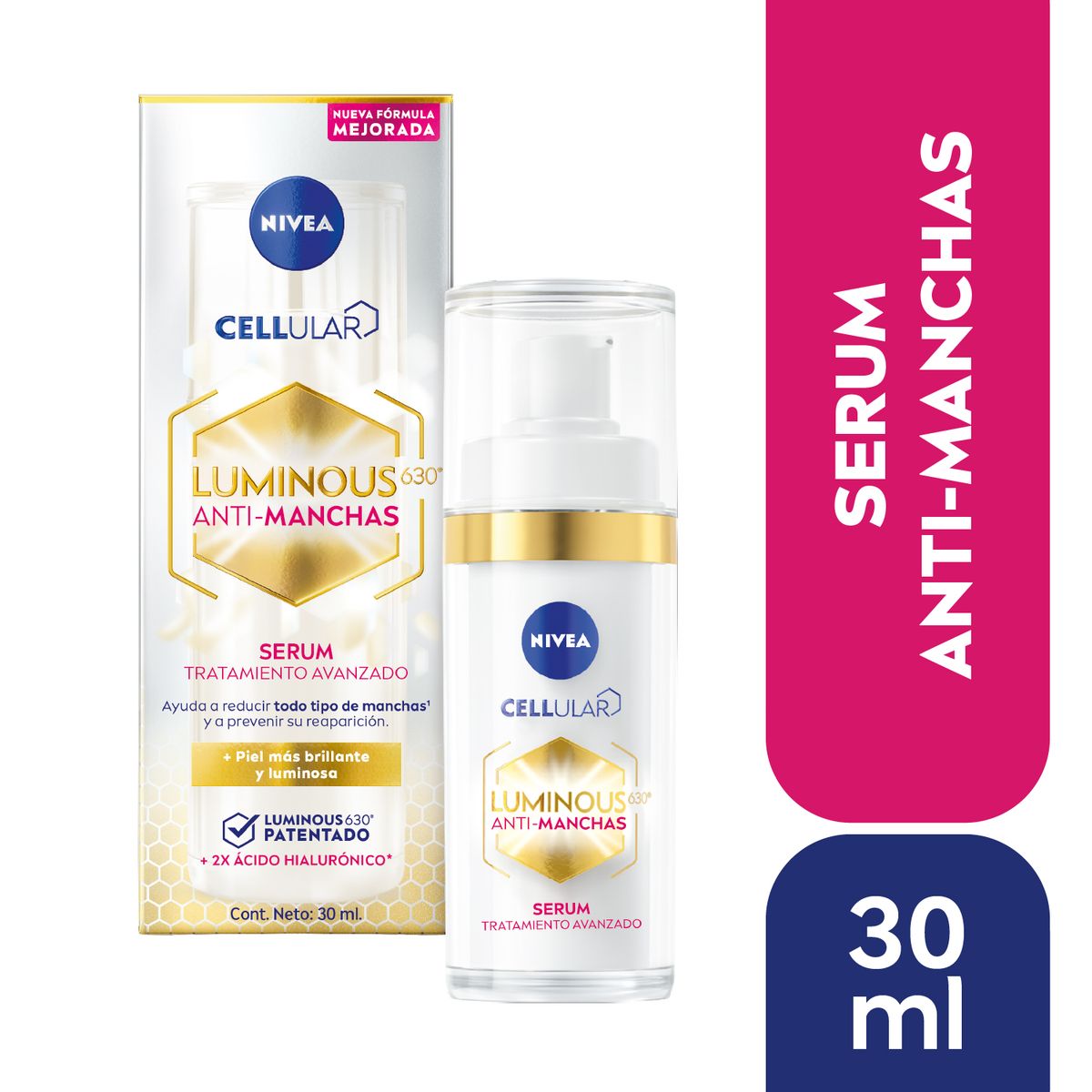 NIVEA - Pack Nivea Luminous 630 Serum +Crema Noche Anti Manchas