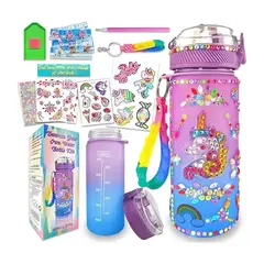 GENERICO - Kit Manualidades Niñas Set Regalo Nena Botella Unicornio BELUG
