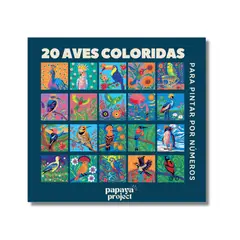 GENERICO - Libro para Colorear por números 20 Aves Coloridas