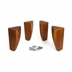 CIC - Kit de 4 patas para cama Europea marca originales color Miel