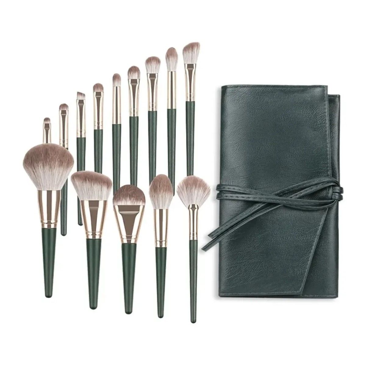 GENERICO - Set 14 Brochas Maquillaje Profesional Cepillos Con Bolsa BELUG