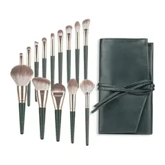 GENERICO - Set 14 Brochas Maquillaje Profesional Cepillos Con Bolsa BELUG