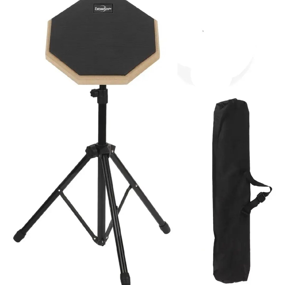 GENERICO - Pad De Práctica Bateria Con Atril Y Bolso Negro