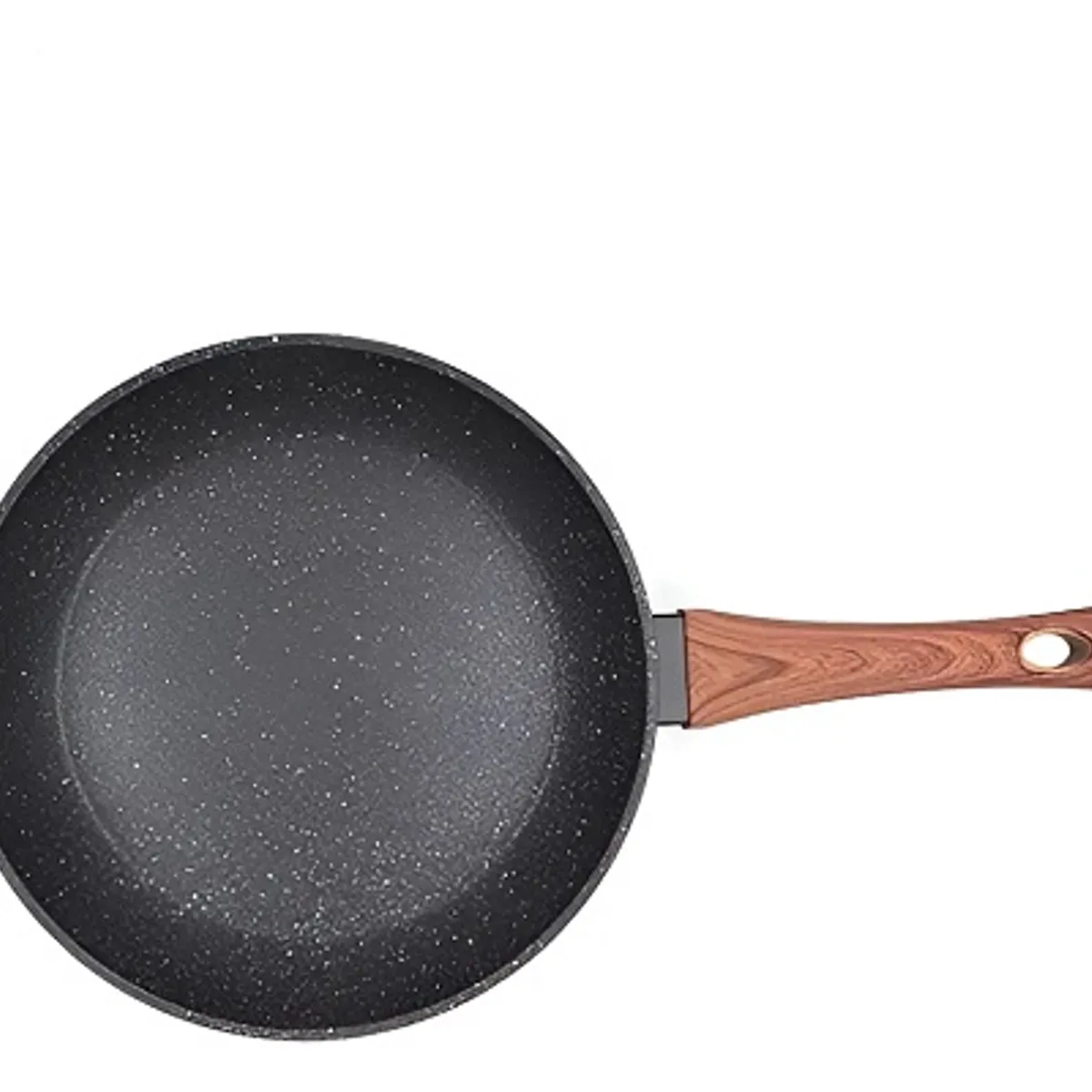 GENERICO - Sartén Antiadherente 28cm Aluminio Hyllis Mango Madera Negro