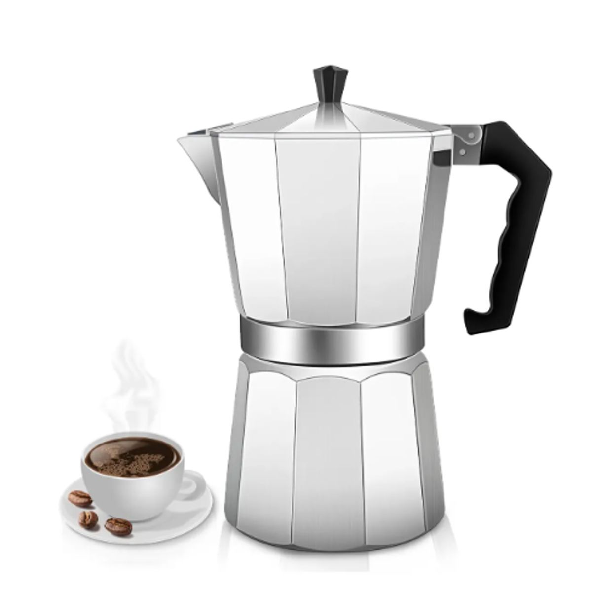 GENERICO - Cafetera Italiana 12 Tazas Portátil Café Moka Express 600ml