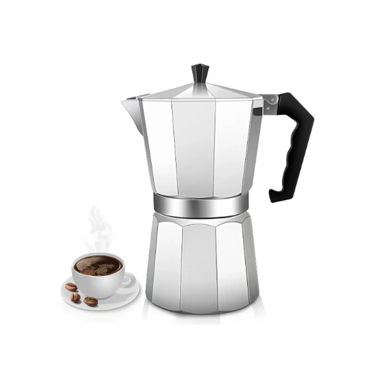 GENERICO - Cafetera Italiana 12 Tazas Portátil Café Moka Express 600ml