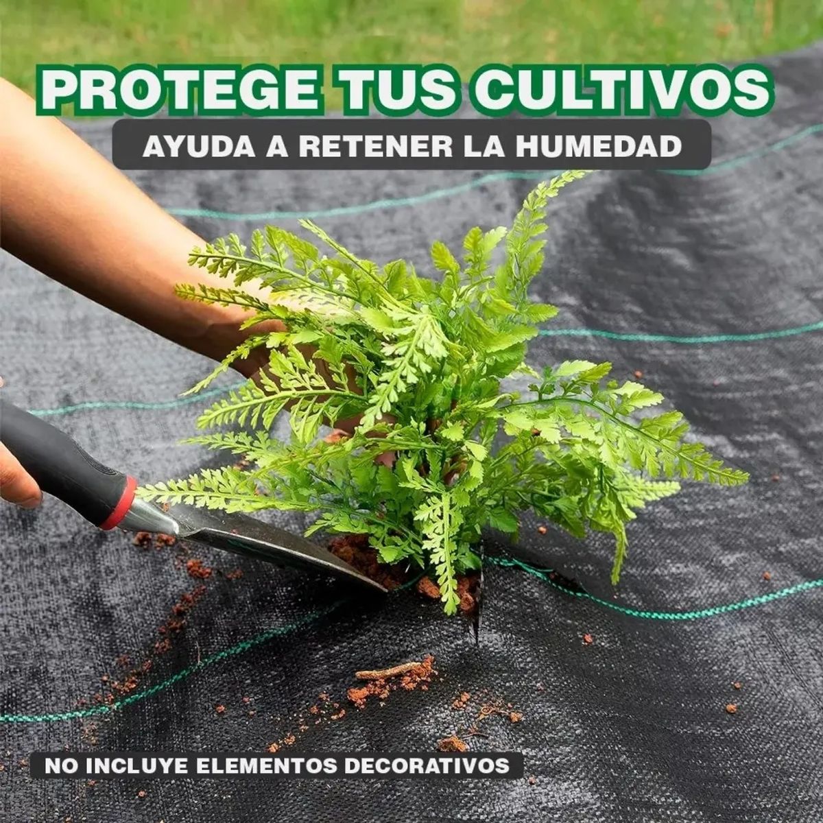 GENERICO - Ground Cover Malla Antimaleza 2m Ancho X50m Largo Cubresuelo