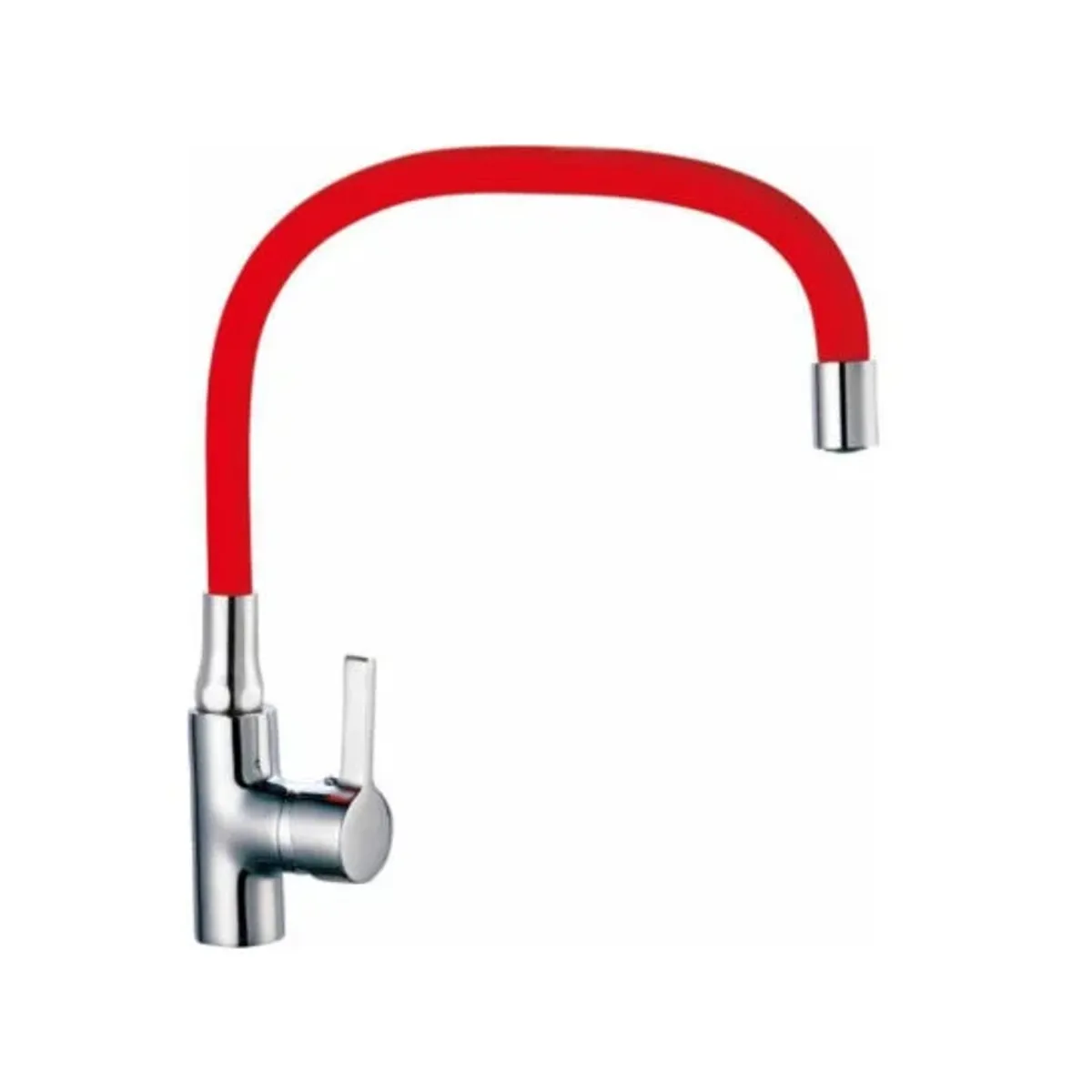 TAUMM - MONOMANDO LAVAPLATOS CUELLO FLEXIBLE ROJO TAUMM