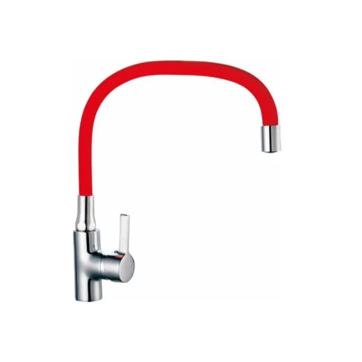 TAUMM - MONOMANDO LAVAPLATOS CUELLO FLEXIBLE ROJO TAUMM